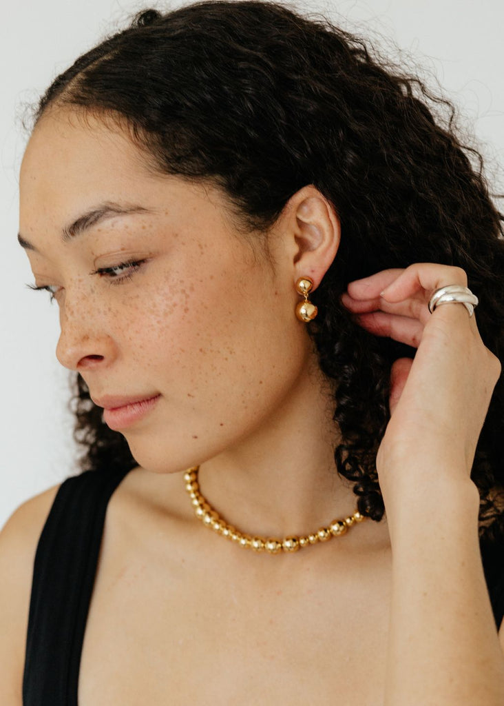 LIÉ Studio Caroline Earring in Gold Details I Tula's Online Boutique