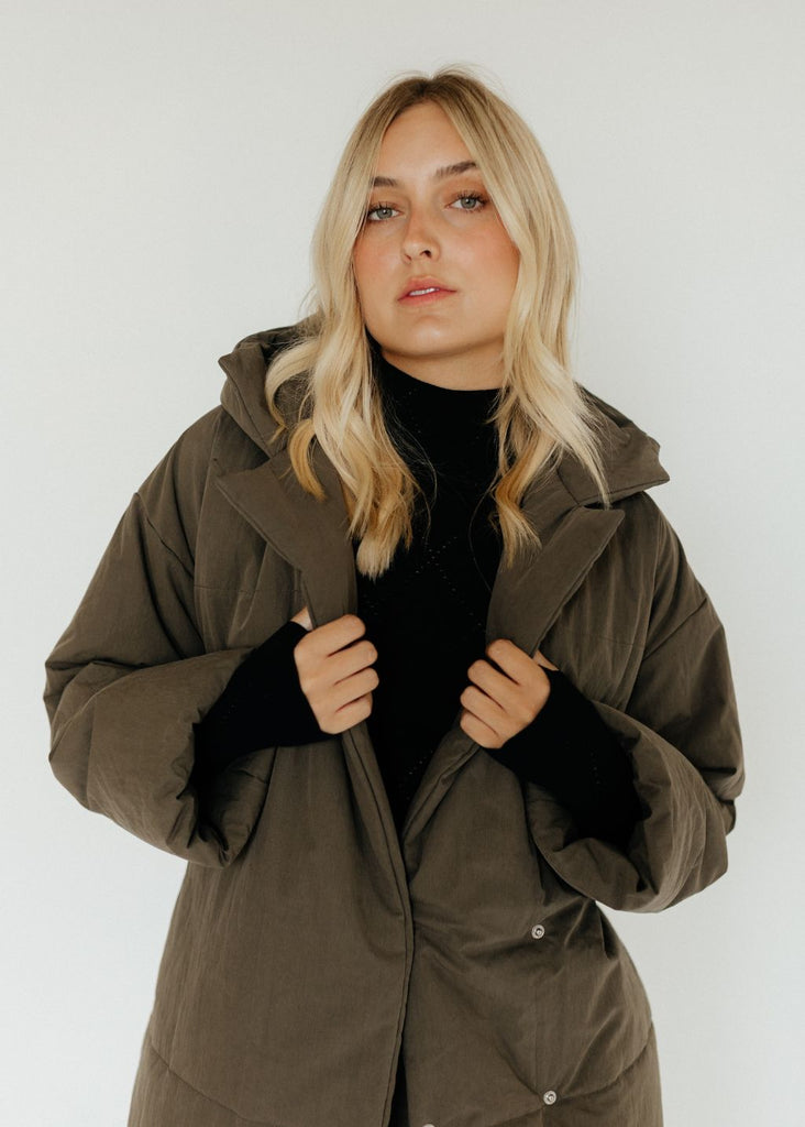 Proenza Schouler Technical Suiting Wrap Coat Details | Tula Online Boutique