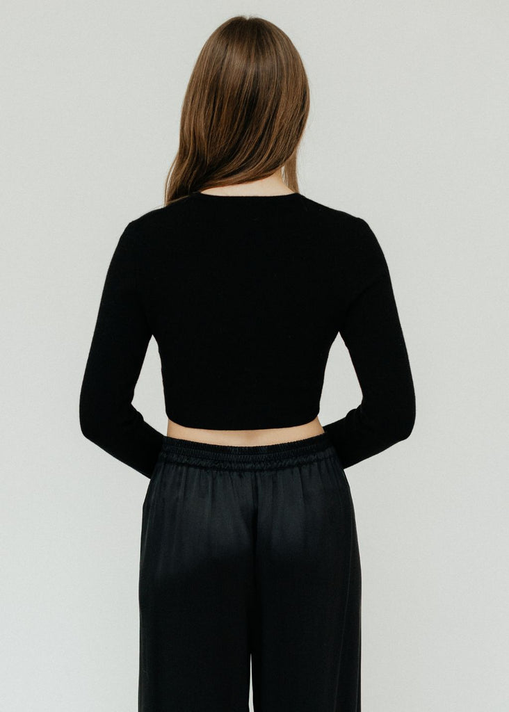 Tibi Double Faced Cashmere Long Sleeve Back  | Tula's Online Boutique