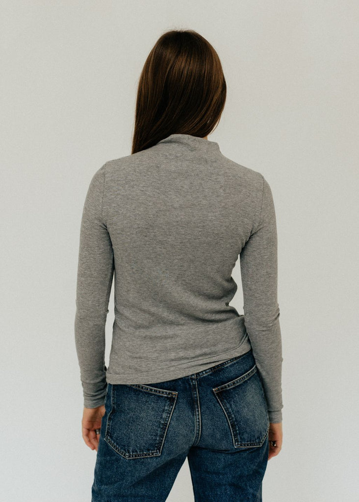 Veronica Beard Theresa Turtleneck in Grey Back | Tula's Online Boutique