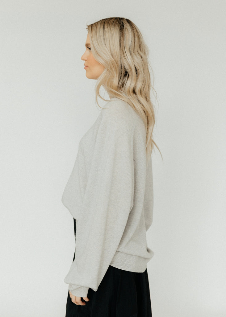 Tibi Washable Crewneck Sweatshirt Sweater Side | Tula's Online Boutique