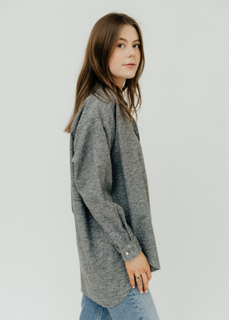 Frank & Eileen Shirley Oversized Shirt in HB Side | Tula's Online Boutique