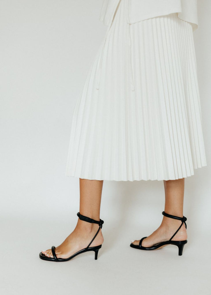 Proenza Schouler Faux Leather Pleated Skirt Side | Tula Online Boutique