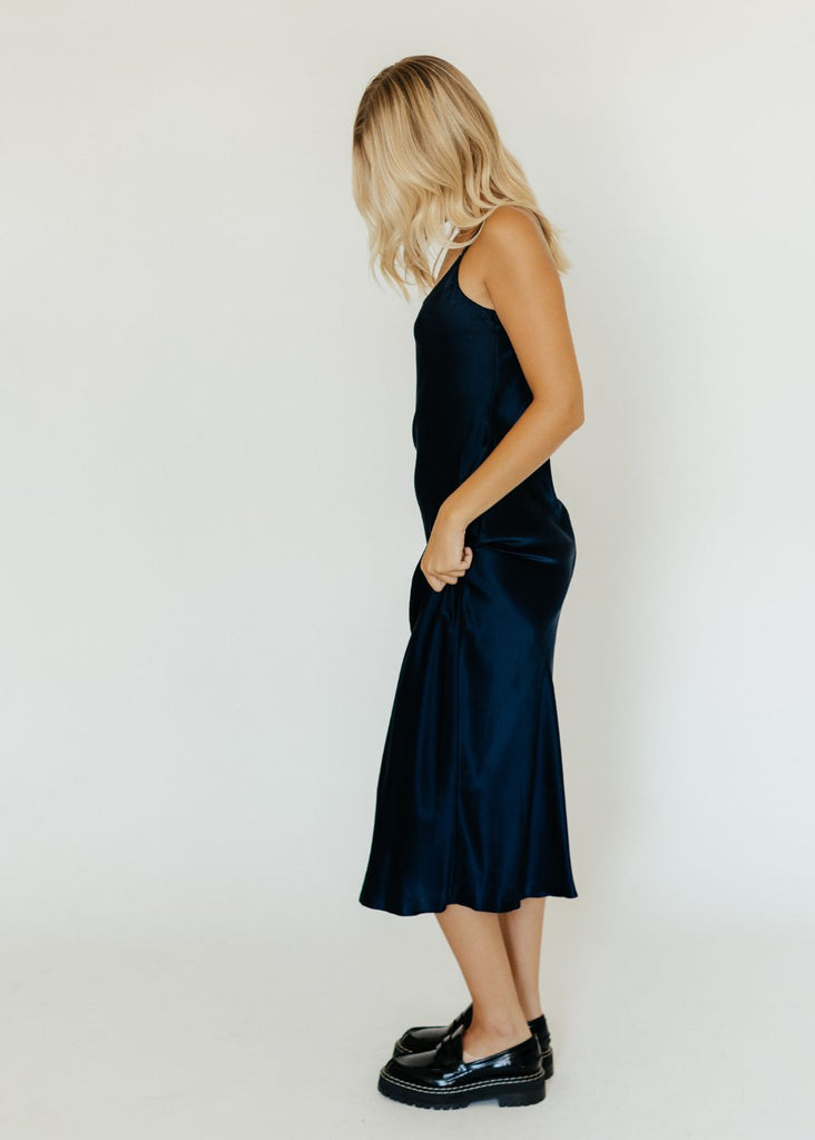 Sablyn Midi Slip Dress Side | Tula Online Boutique