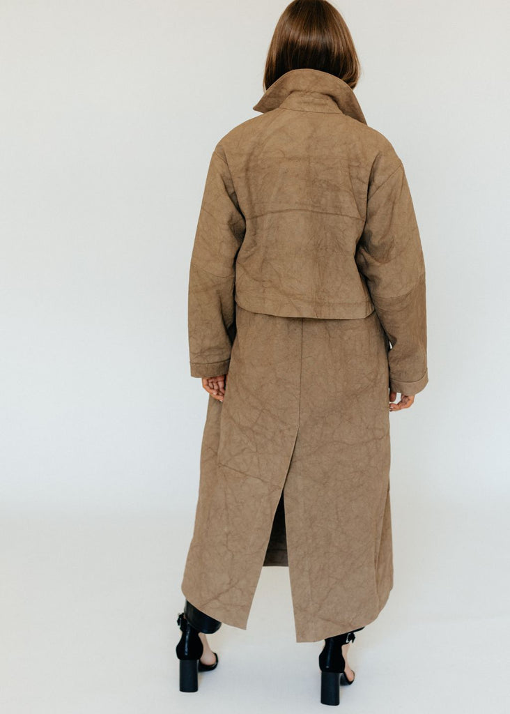Lauren Manoogian Canvas Trench in Mud Back | Tula's Online Boutique