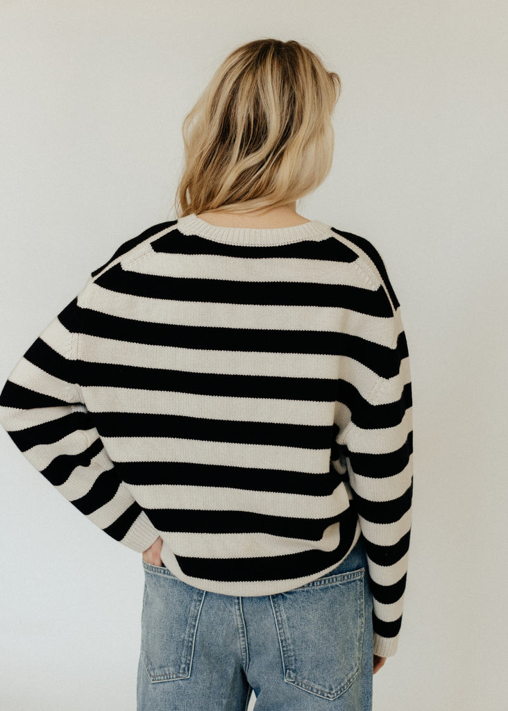 Nili Lotan Trina Sweater in Stripe Back | Tula's Online Boutique
