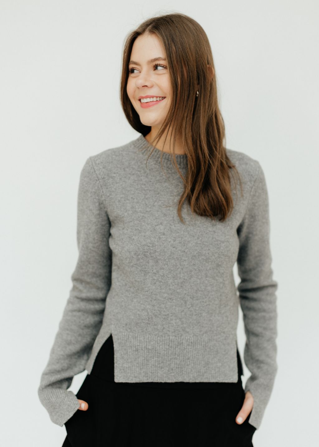 Washable Cashmere Crewneck Sweater – Tibi Official