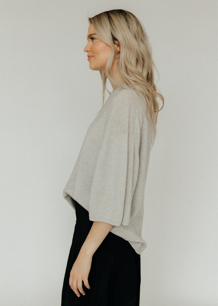Tibi Washable Cashmere Oversized Easy T Left | Tula's Online Boutique