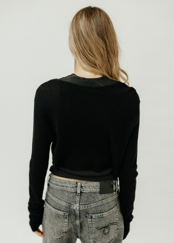 Éterne Cheyenne Cashmere Sweater in Black | Tula's Online Boutique