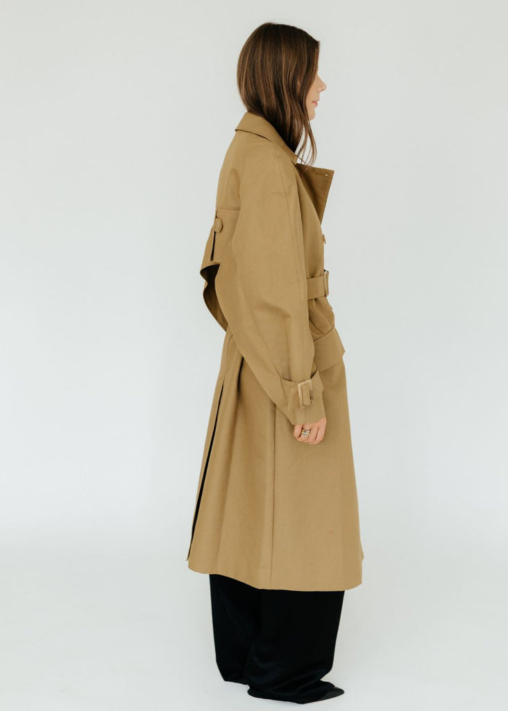 Tibi Sculpted Cotton Trench Side | Tula's Online Boutique