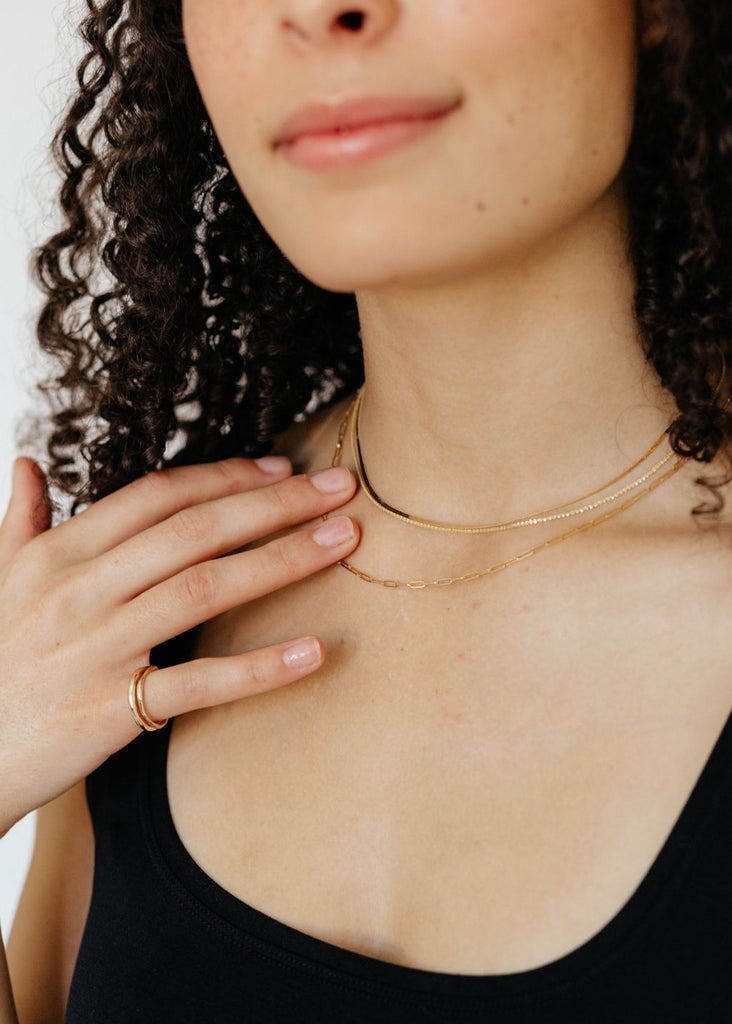 Talisman Fine Jewelry Linked Chain Layered | Tula's Online Boutique