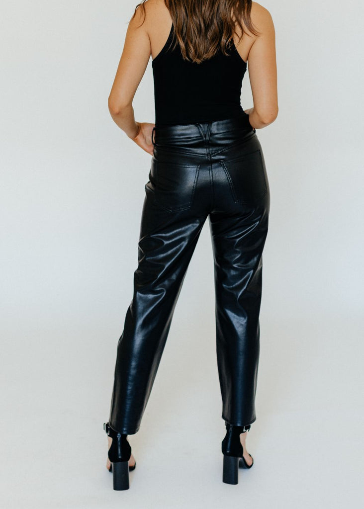 Veronica Beard Vegan Leather Pants Back | Tula Online Boutique