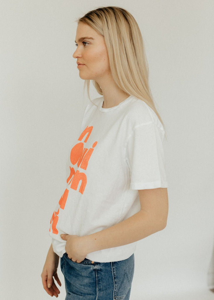 MOTHER The Rowdy Tee in Oui Details | Tula's Online Boutique