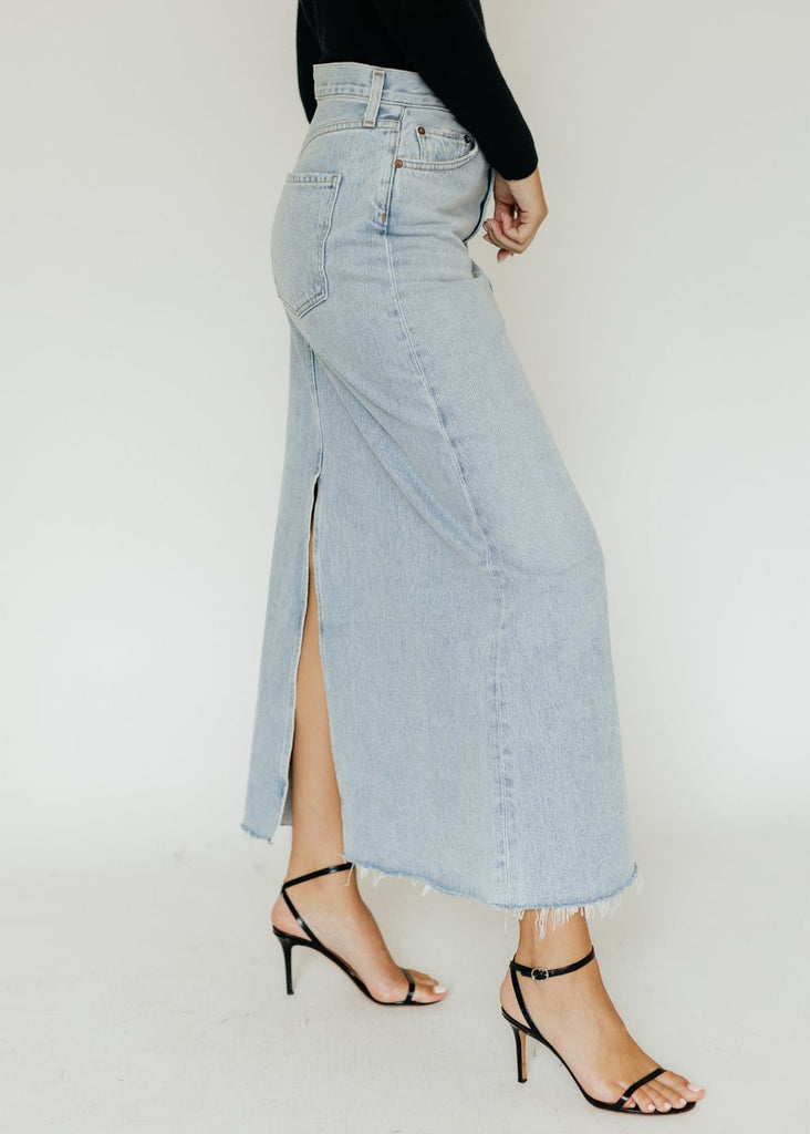 Agolde Hilla Skirt Side | Tula's Online Boutique