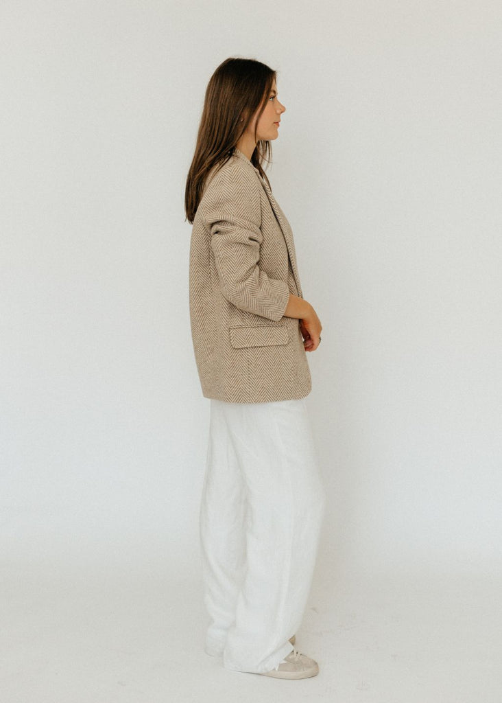 Isabel Marant Étoile Charlyne Blazer in Toffee Side | Tula's Online Boutique