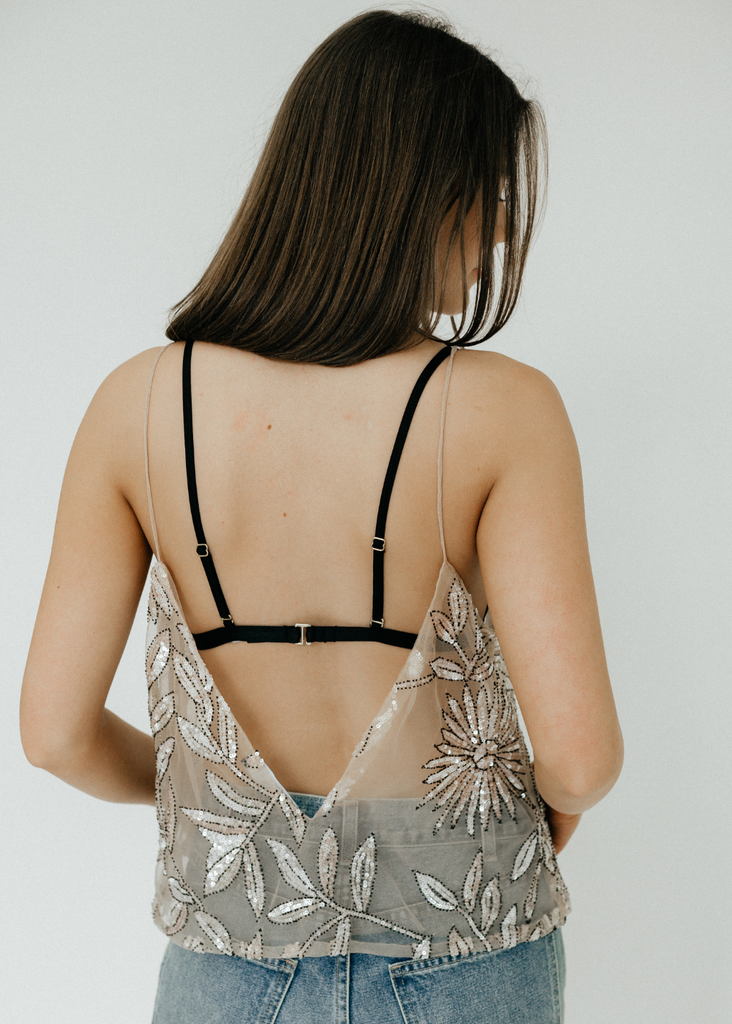 Elizabeth Nude Beaded Corset Back | Tula's Online Boutique