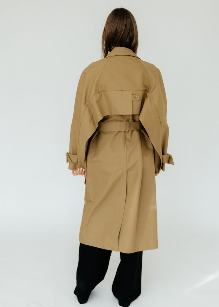 Tibi Sculpted Cotton Trench Back| Tula's Online Boutique