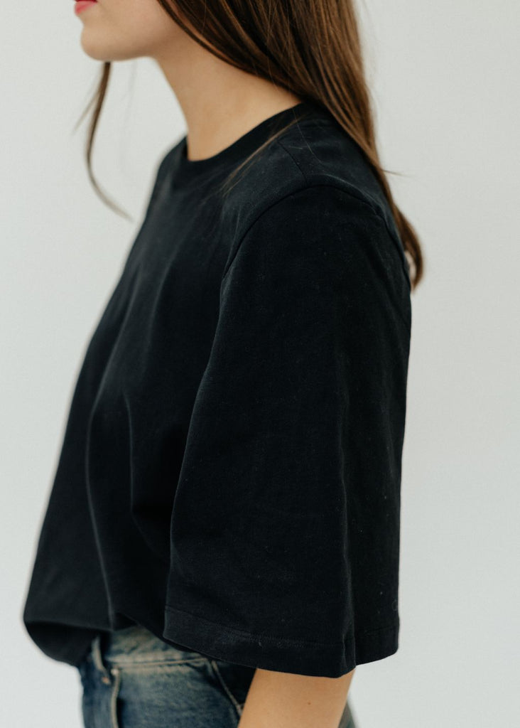 Isabel Marant Ben T-Shirt in Black Details | Tula's Online Boutique