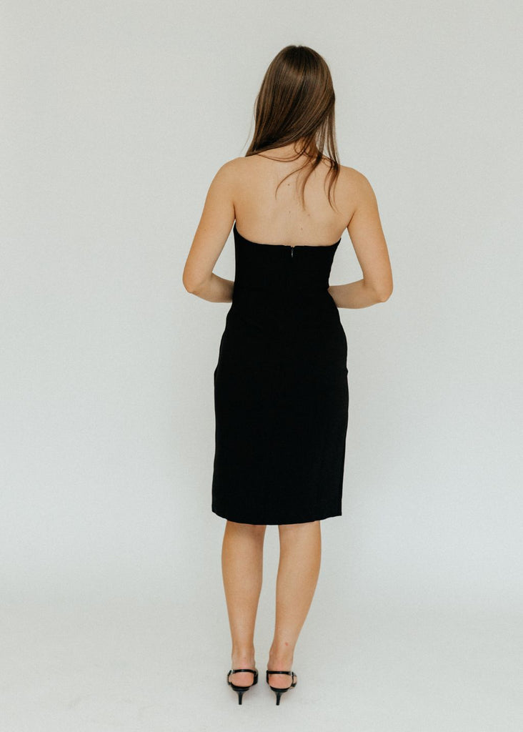 Anine Bing Halle Dress in Black Back | Tula Designer Boutique