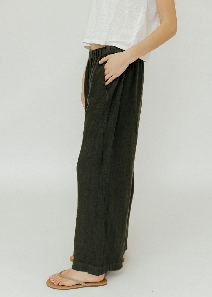 Velvet Lola Pant Side Detail in Tootsie | Tula's Online Boutique