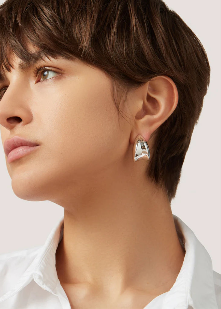 Jenny Bird Nouveaux Puff Earrings in Silver | Tula's Online Boutique