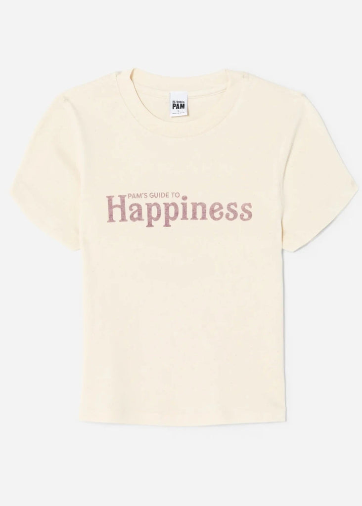 RE/DONE 90s Baby Tee Pams Guide to Happiness Front | Tula's Online Boutique