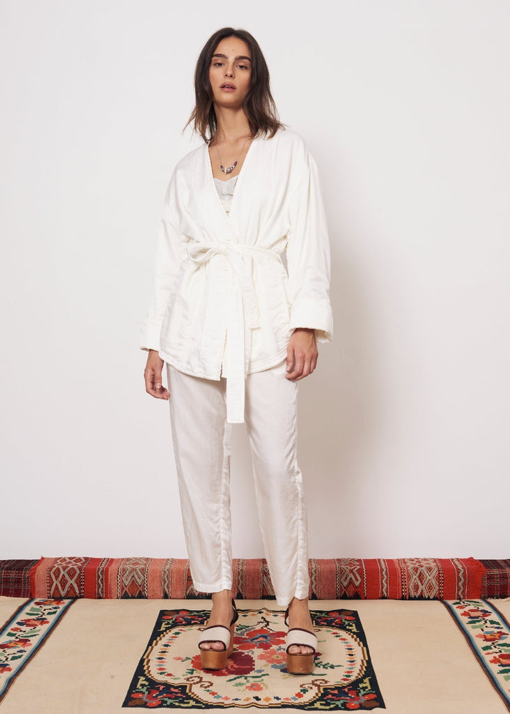 Raquel Allegra Fez Pant in White | Tula's Online Boutique