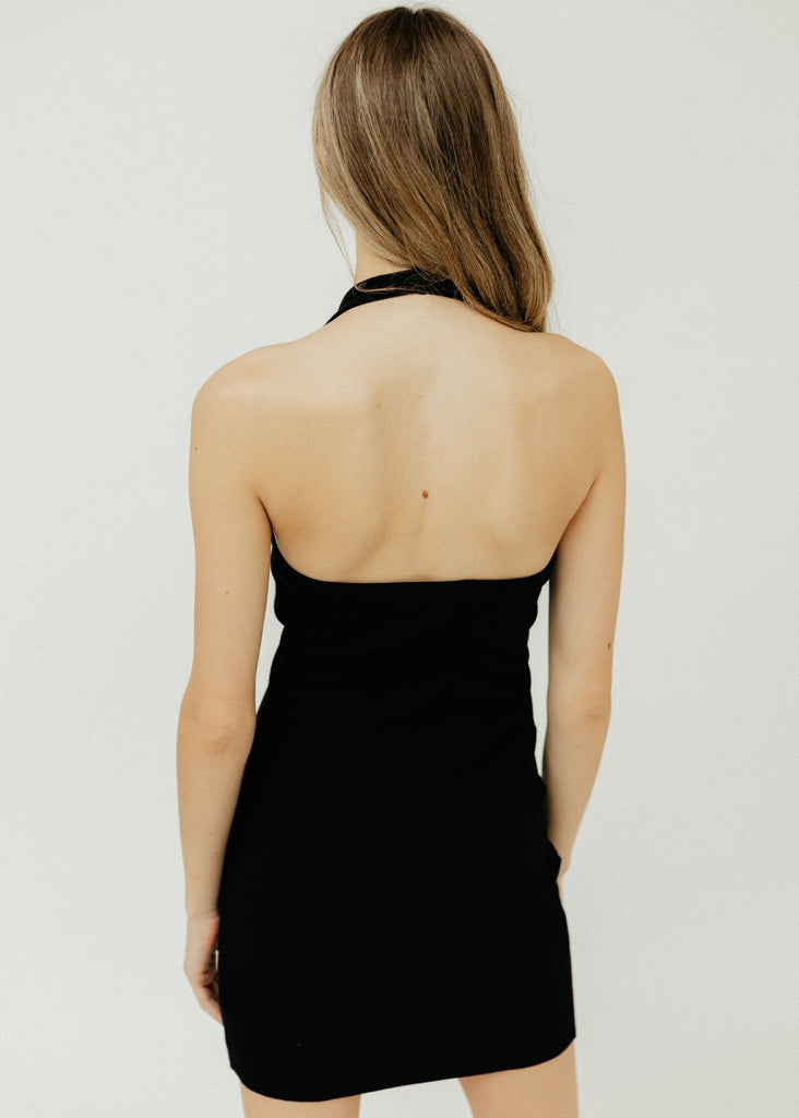 Éterne Halter Mini Dress in Black Back Detail | Tula's Online Boutique