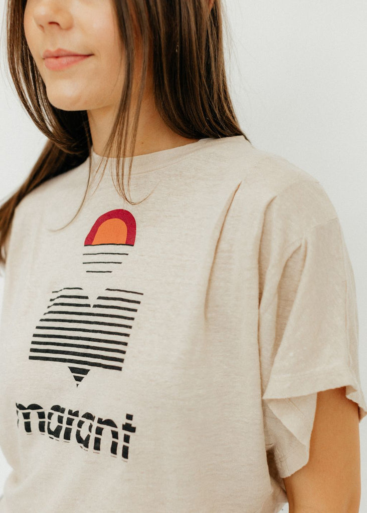 Isabel Marant Étoile Kyanza T-Shirt Graphic | Tula's Online Boutique