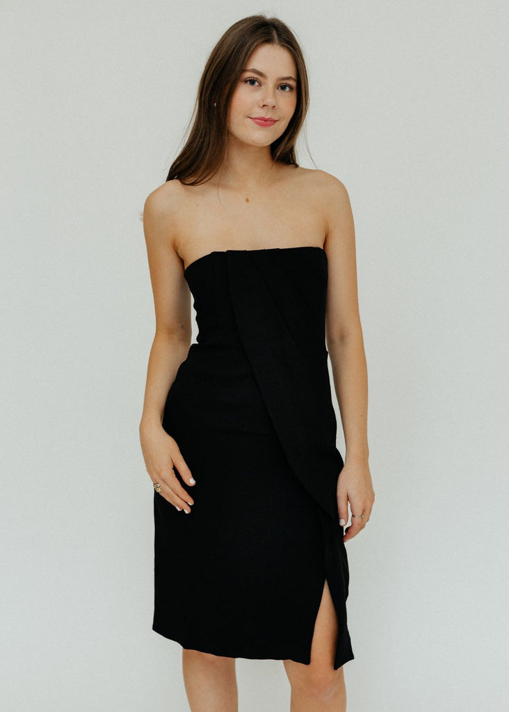 Anine Bing Halle Dress in Black Details | Tula Designer Boutique