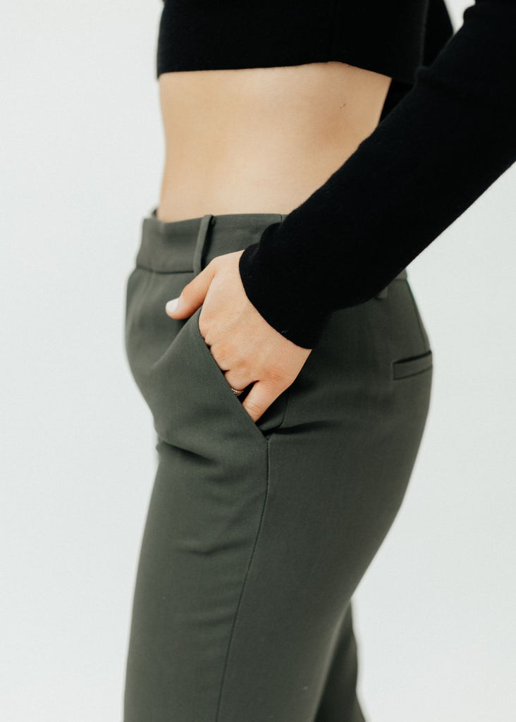 Tibi Grain De Poudre Lennon Ankle Pant Pocket | Tula's Online Boutique