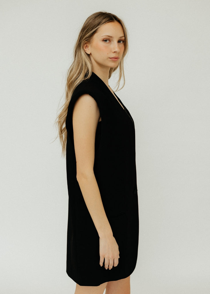 Isabel Marant Emara Sleeveless Blazer Side View | Tula's Online Boutique