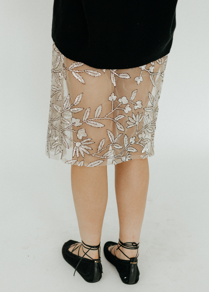 Elizabeth Beaded Saddle Wrap Skirt Back Details | Tula's Online Boutique