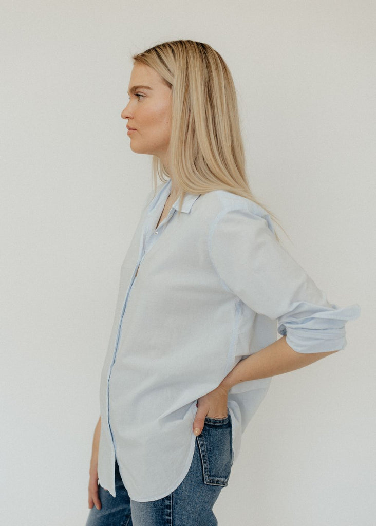 Xírena Beau Shirt in Skylight side  | Tula's Online Boutique