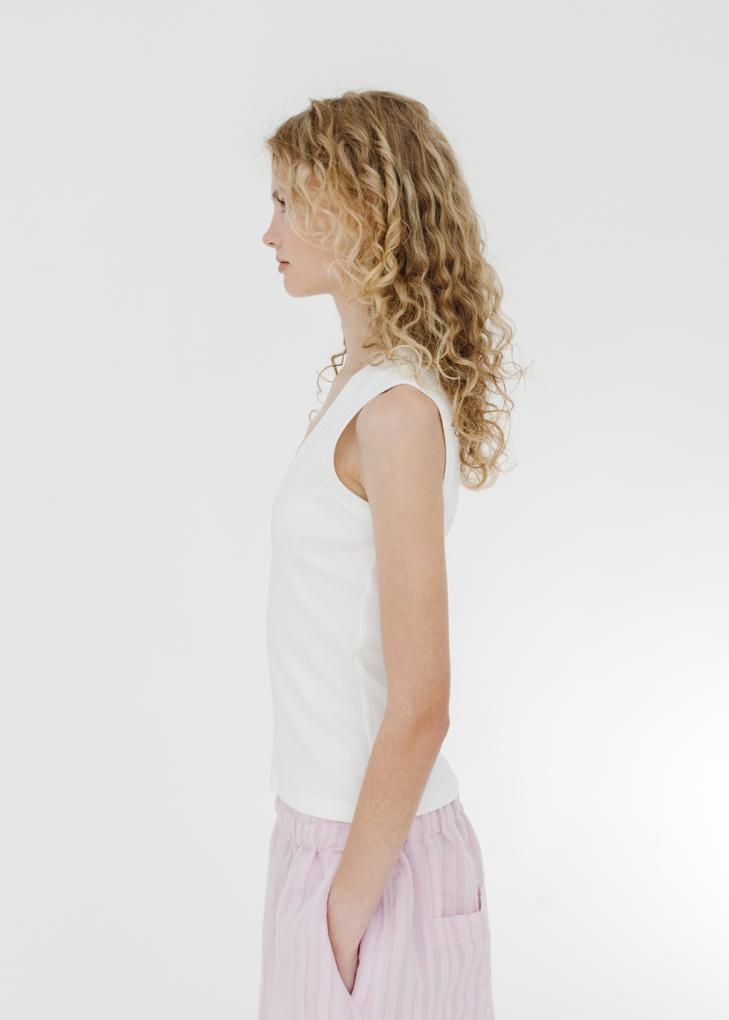 FLORE FLORE Dewi Tank in White | Shop Tula