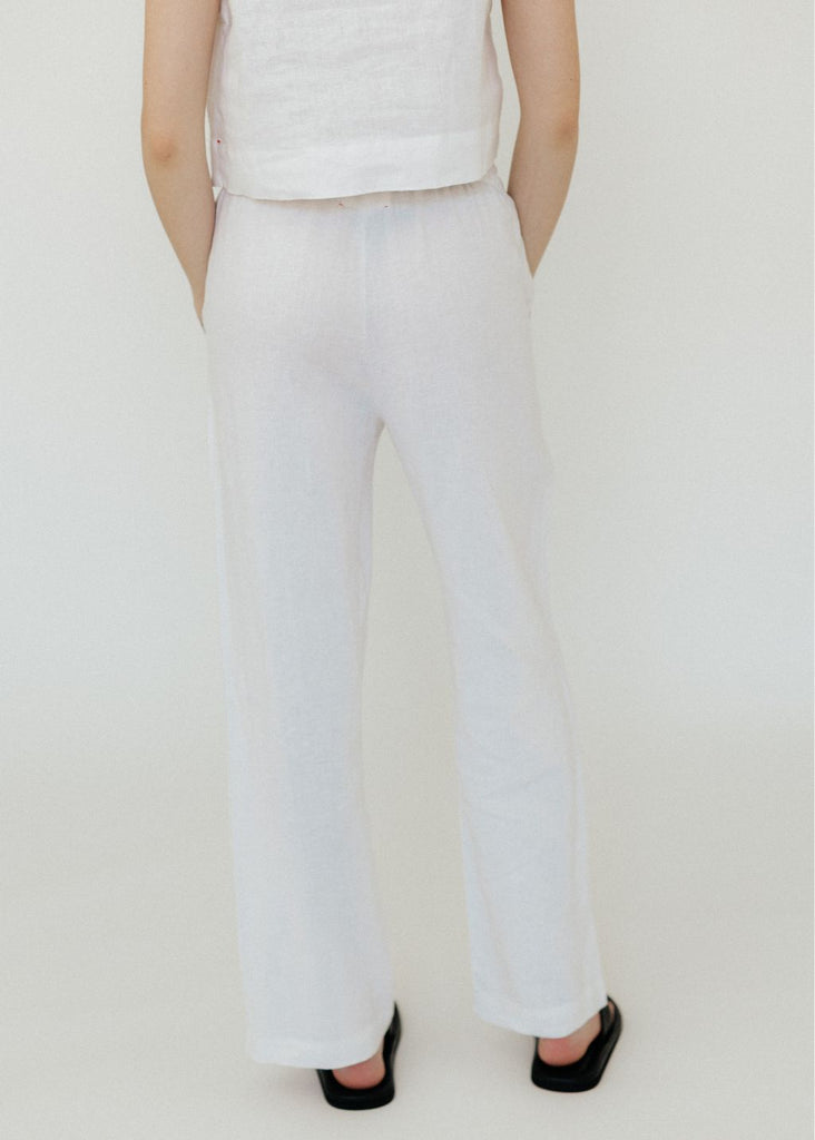 Xírena Atticus Pant in White back | Tula's Online Boutique