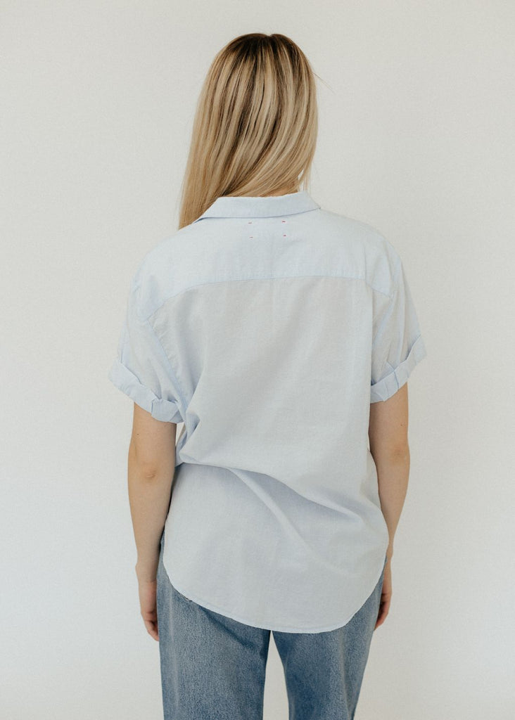 Xírena Channing Shirt in Skylight back | Tula's Online Boutique