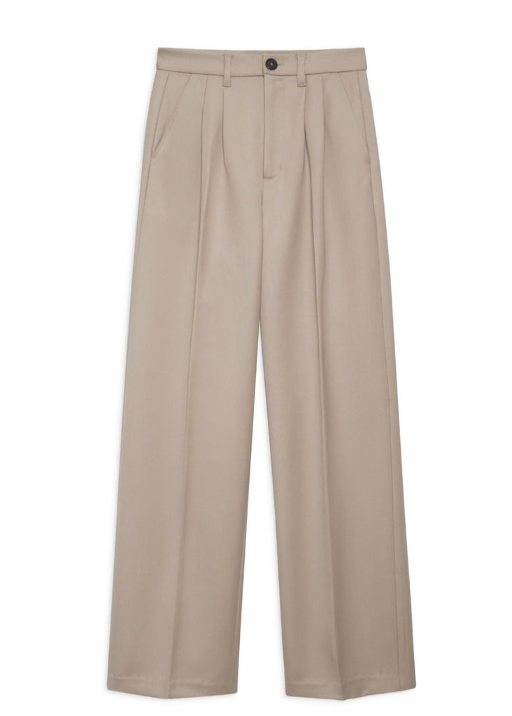 Anine Bing Carrie Pant in Taupe | Tula's Online Boutique