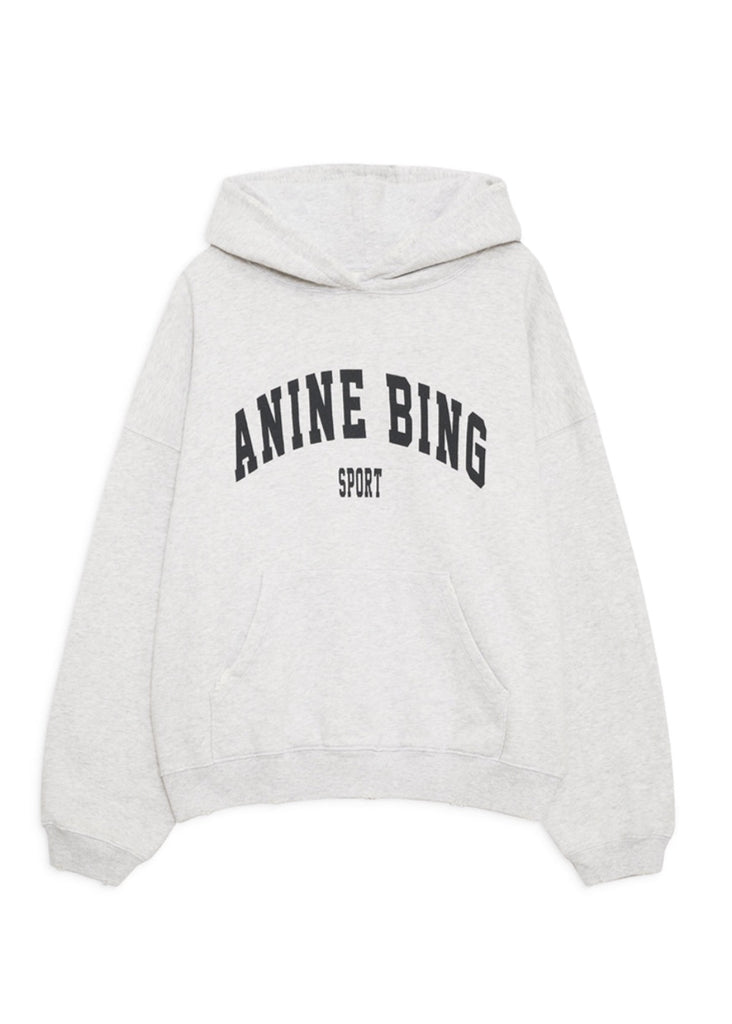 Anine Bing Harvey Sweatshirt in Heathr Grey | Tula's Designer Boutique