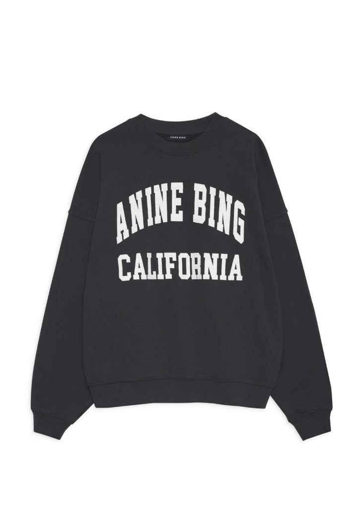 Anine Bing Miles Sweatshirt in Vintage Black | Tula's Online Boutique