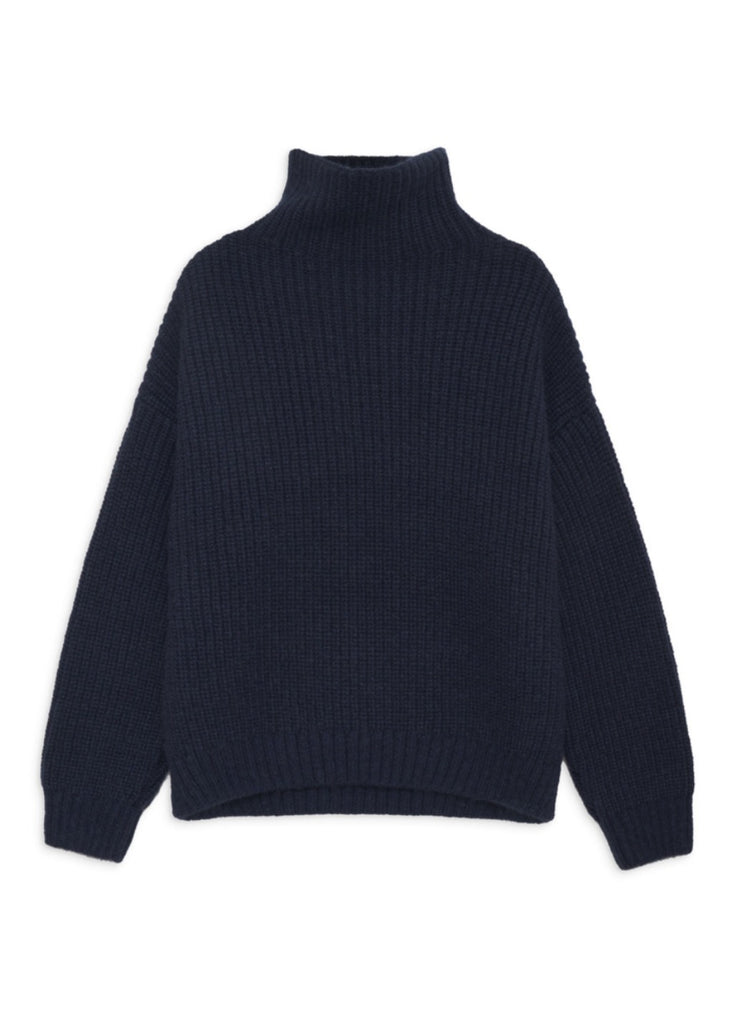 Anine Bing Sydney Sweater in Midnight Navy | Tula's Online Boutique