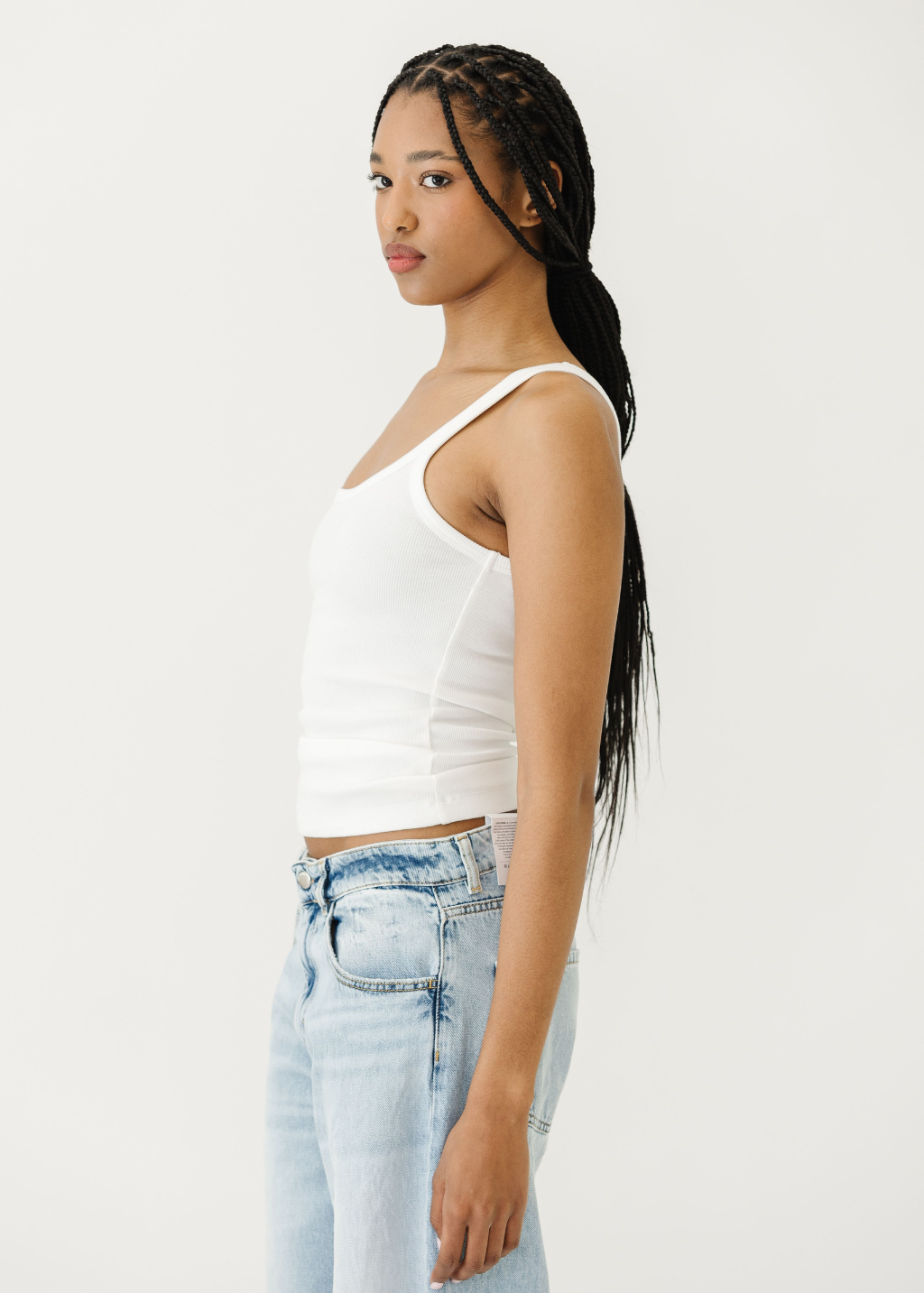 Alex Mill 365 Ribbed Tank in Sea Salt | Shop Tula