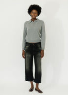 Alex Mill Alice Polo in Cashmere Grey | Shop Tula