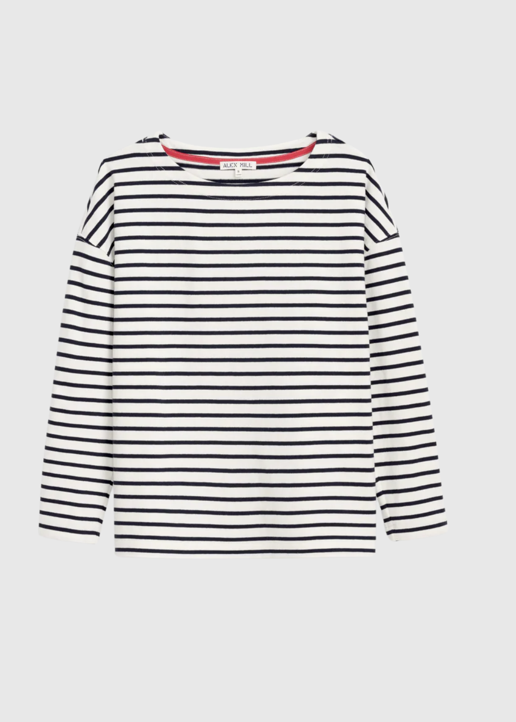 Alex Mill Avignon Cotton Boatneck Striped Tee | Shop Tula