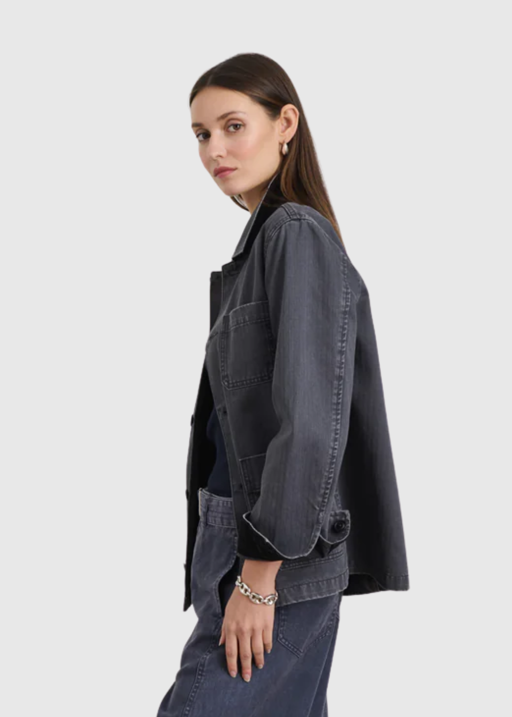 Alex Mill Britt Work Jacket in Pebble | Shop Tula