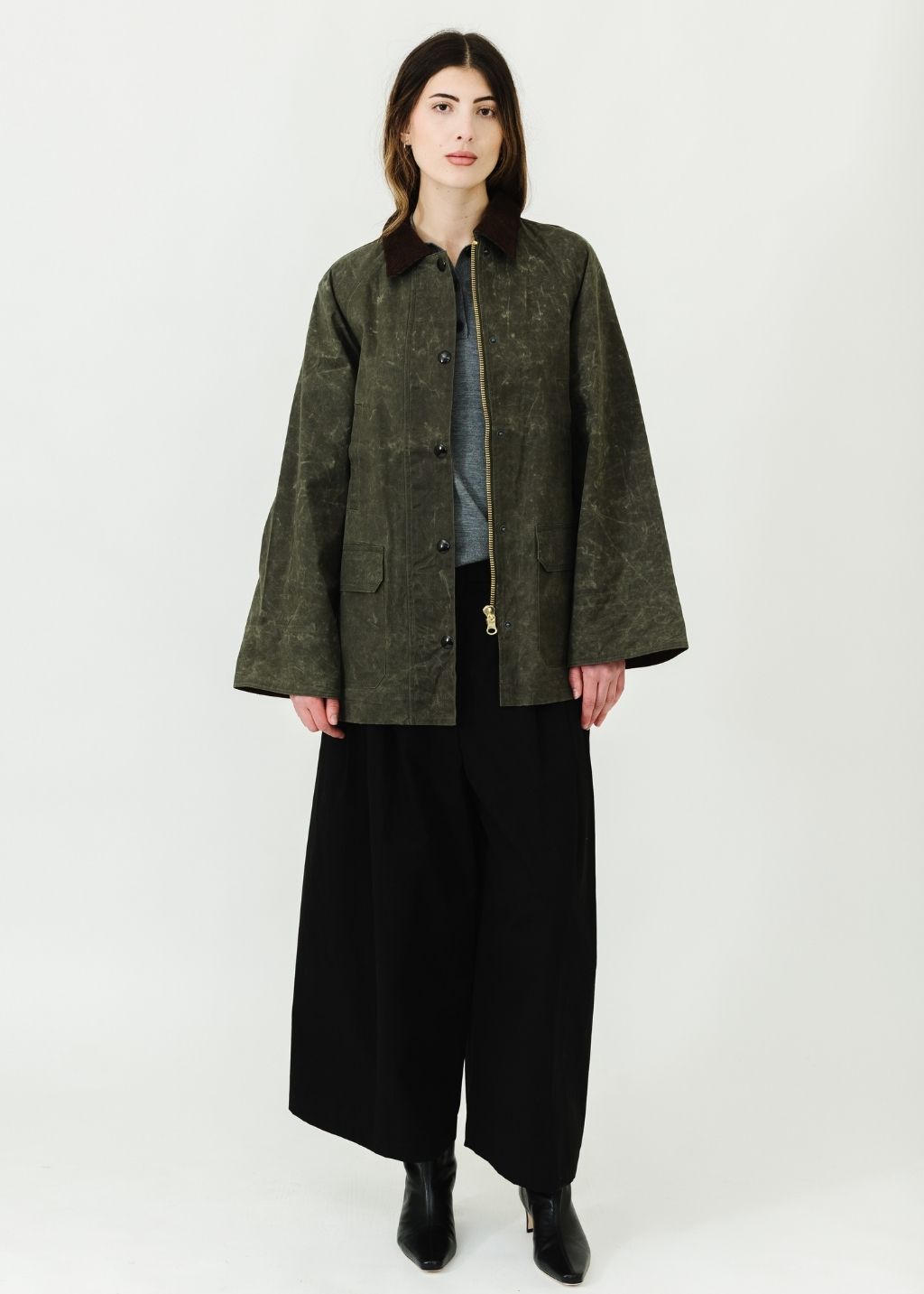 Alex Mill Chiltern Street Jacket in Green Waxed Cotton | Shop Tula