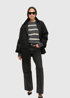 Alex Mill Chiltern Street Jacket in Waxed Cotton (Black)| Shop Tula