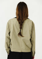 Alex Mill Essex Canvas Jacket in Khaki Corduroy Collar | Shop Tula