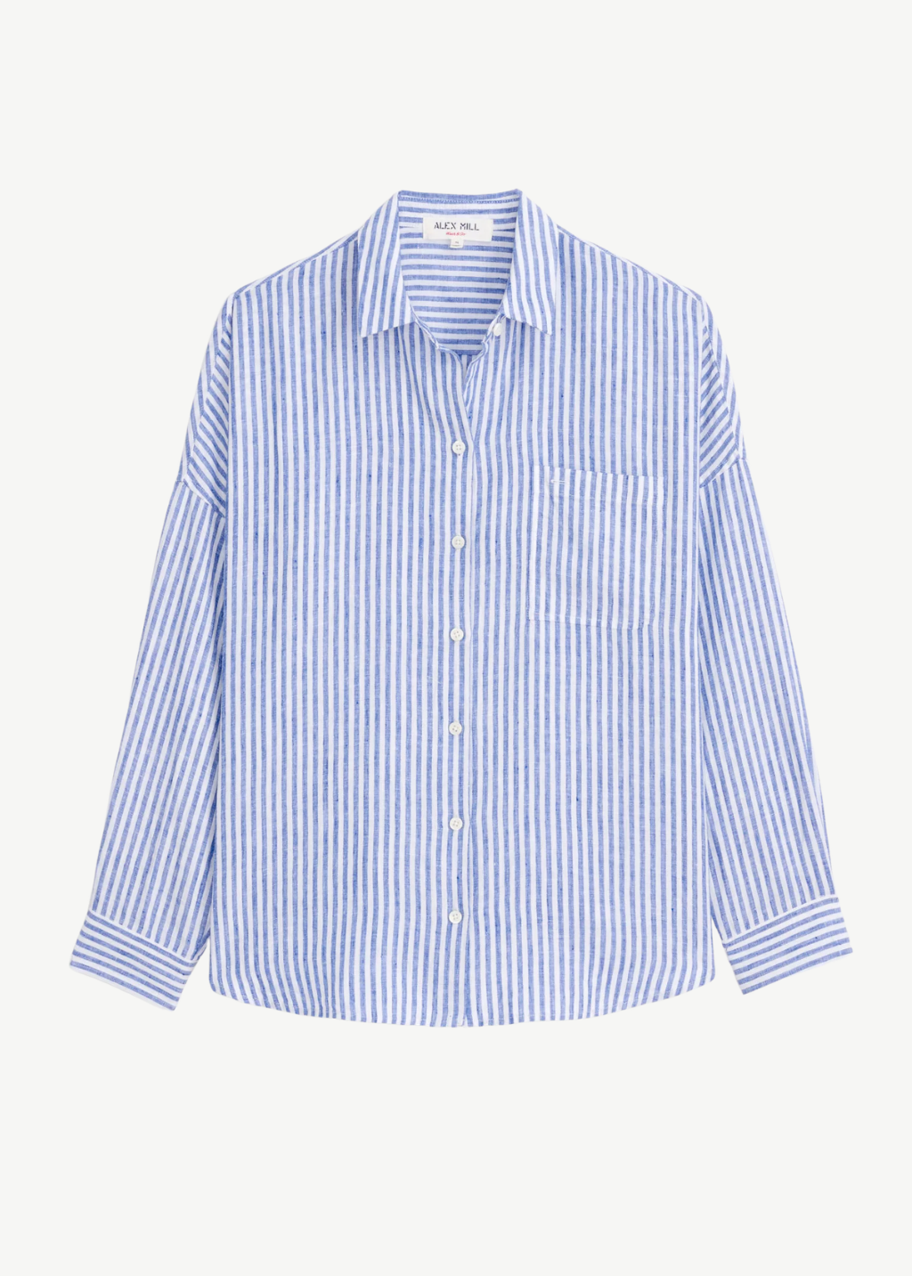 Alex Mill Jo Shirt in Ocean/Ivory Stripe | Shop Tula