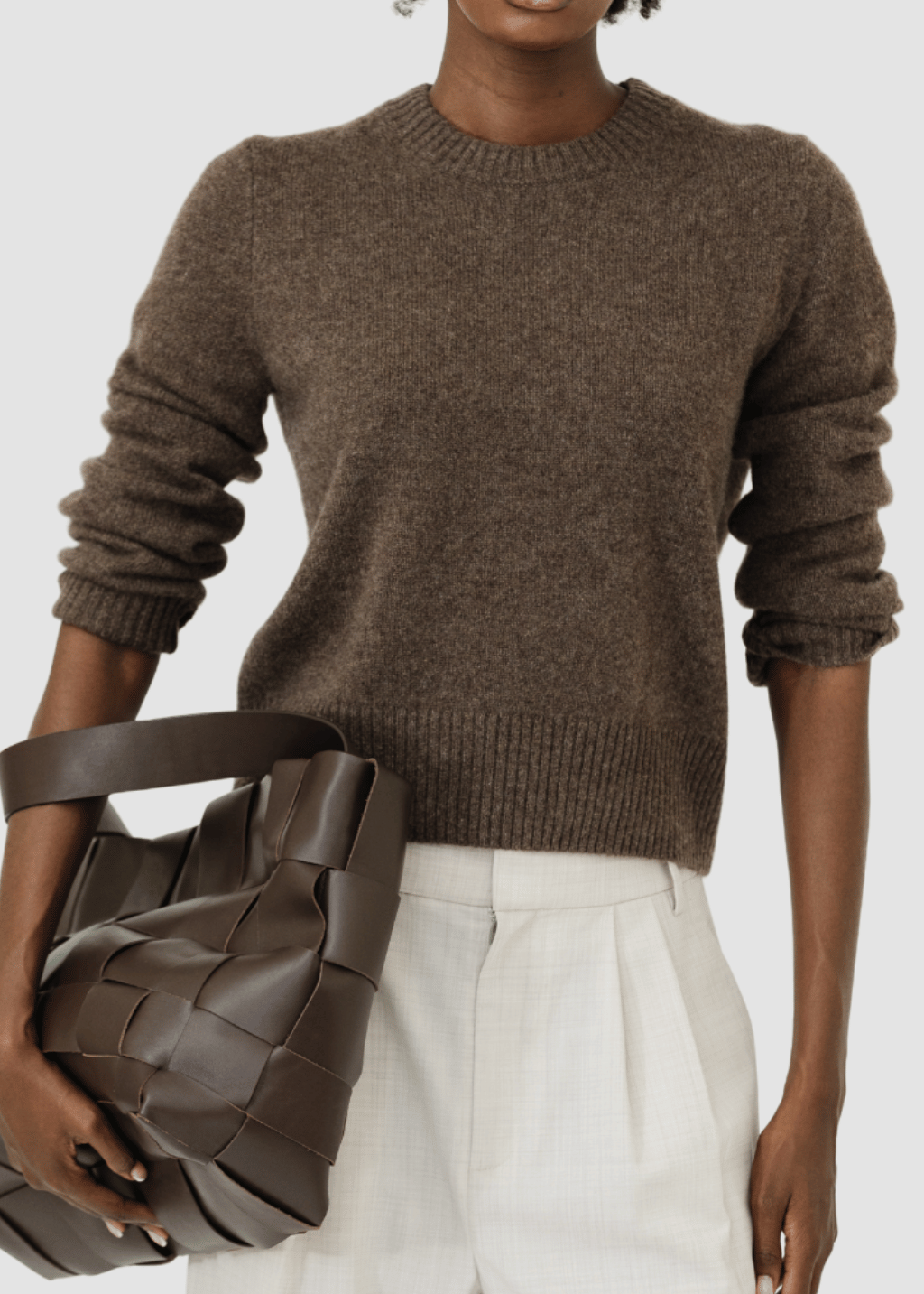 Alex Mill Marais Sweater in Heather Chocolate | Shop Tula